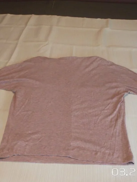 RACHEL ZOE Women's Dusty Pink Cowell Neck 3/4 Sleeve Top Size Med. Like NEW - Picture 14 of 16